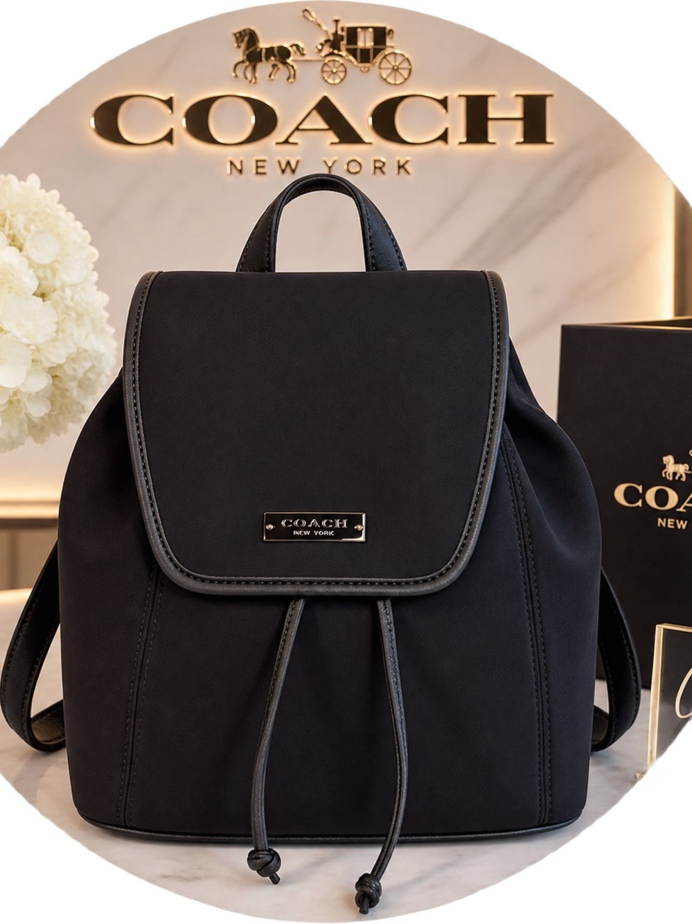 Vintage Coach black backpack Neo 6205